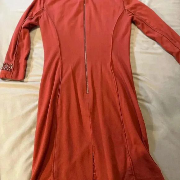 Antonio Melani Dress Size 2 Burnt Orange Embellished Career Cocktail - Picture 11 of 12